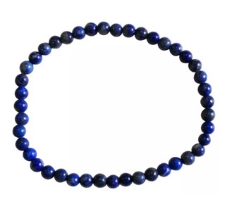 Bracelet 4 mm en lapis lazuli